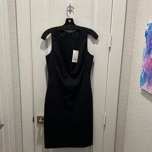 Theory Black Midi Dress